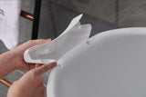 Fimous Bathtub Adult Freestanding Bath for Hot Bath and Ice Bath for Small Bathroom White