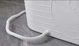 Fimous Bathtub Adult Freestanding Bath for Hot Bath and Ice Bath for Small Bathroom White