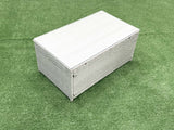 Fimous Outdoor Rattan Sofa Garden Furniture Set with 2 Armchairs Oblong Coffee Table 2 Small Footstools Light Grey Mixed