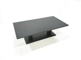 Fimous 12 Seater Garden Sofa Set Aluminium Furniture Rising Dining Tabe Set with Side Table 3 Footstools Dark Grey