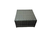 Fimous Rattan Garden Outdoor Furniture Set 11 Seater Garden Sofa Coffee Table Set with 2 Chairs 3 Footstools Dark Grey Mixed