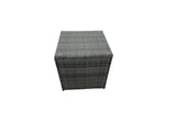 Fimous Rattan Garden Furniture Firepit Dining Set 8 Seater Lounge Sofa Table Set with 2 side table big Footstool