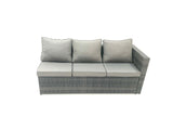 Fimous Outdoor Lounge Rattan Corner Sofa Set Garden Furniture Rectangular Dining Table Chair 8 Seater