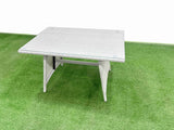 Fimous Outdoor Rattan Garden Furniture Dining Set 10 seater Patio Rectangular Table 3 Seater Sofa Armchair Set with 3 Stools
