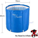 Fimous Portable Foldable Adult Bathtub Free Standing Soaking Bath Tub for Bathroom Spa