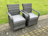Fimous Rattan Garden Furniture Gas Fire Pit Rectangle Dining Table Gas Heater And Dining Chairs 4 Seater