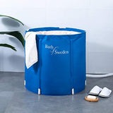 Fimous Portable Foldable Adult Bathtub Free Standing Soaking Bath Tub for Bathroom Spa