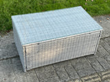 Fimous Light Grey Mixed Rattan Rectangular Oblong Coffee Tea Table Outdoor Garden Furniture Accessory