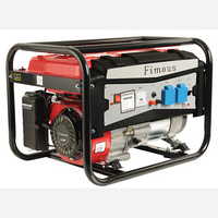 Fimous Petrol Generator 6800W 3.1 Kw 8HP Recoil Start 2 UK 240V Standard Plug Sockets