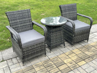 Rattan Garden Furniture 2 4 6 Seat Dining Set Table And Chairs Wicker Patio Outdoor Chairs,Rectangular&Round table