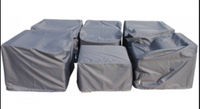 Black high density PVC rattan furniture rain cover